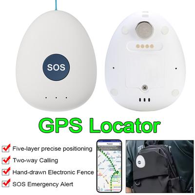 Children's GPS Locator Elderly and Personal Anti-lost Device with Anti-tamper Button Pendant 4G Two-Way Communication Locator