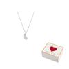 Swarovski Idyllia Nice Serie Silber Große Feder Rhodinierte Halskette Damen Halskette Weiß 5482914