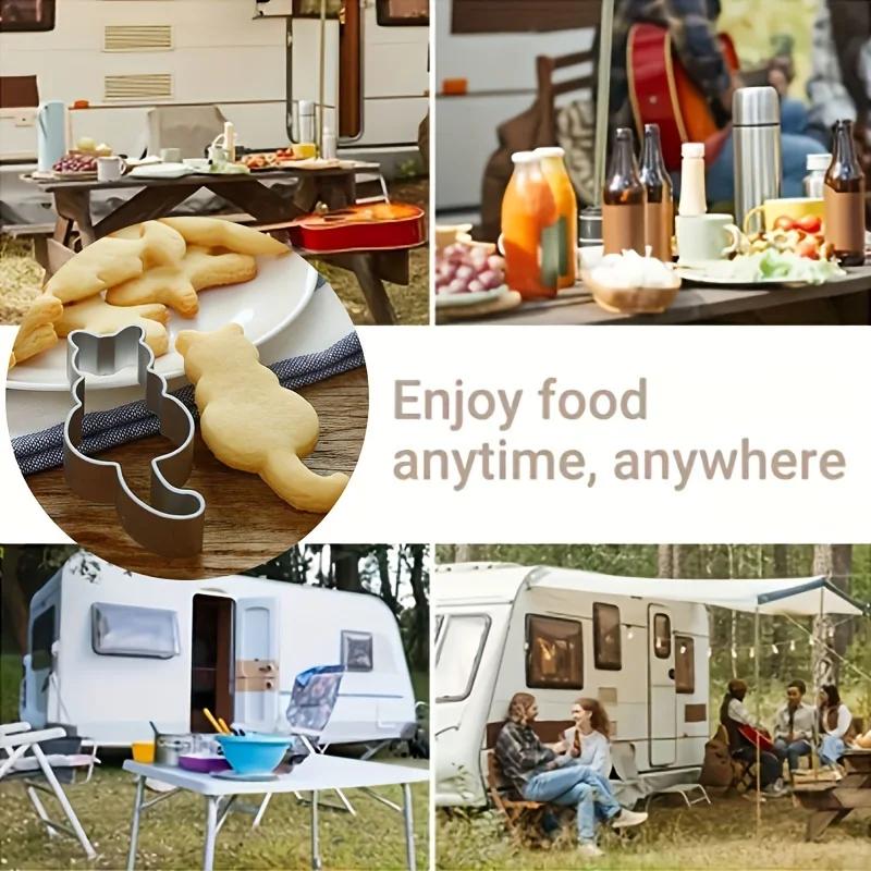 1pc Delightful Cat-Shaped Aluminum Baking Cake Mold | Create Purr-fect Cookies, Ideal for Hotel/Commercial Use, Restaurants