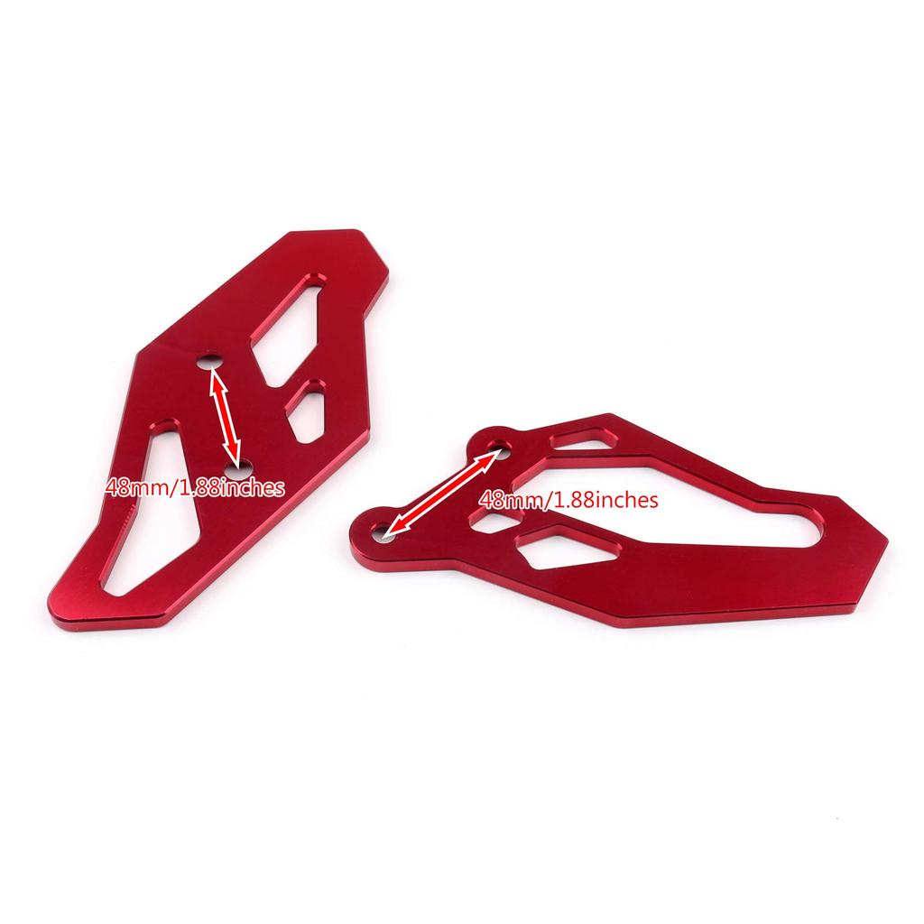 Bruce & Shark Footrest Backstep Adapter Plate for Yamaha YZF R3 R25 MT-03 Red Motorcycle Motorcycle