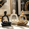 Zen Chinese Style Yoga Statue Incense Holder 3D Printed Sculpture Candle Holder  Living Room
