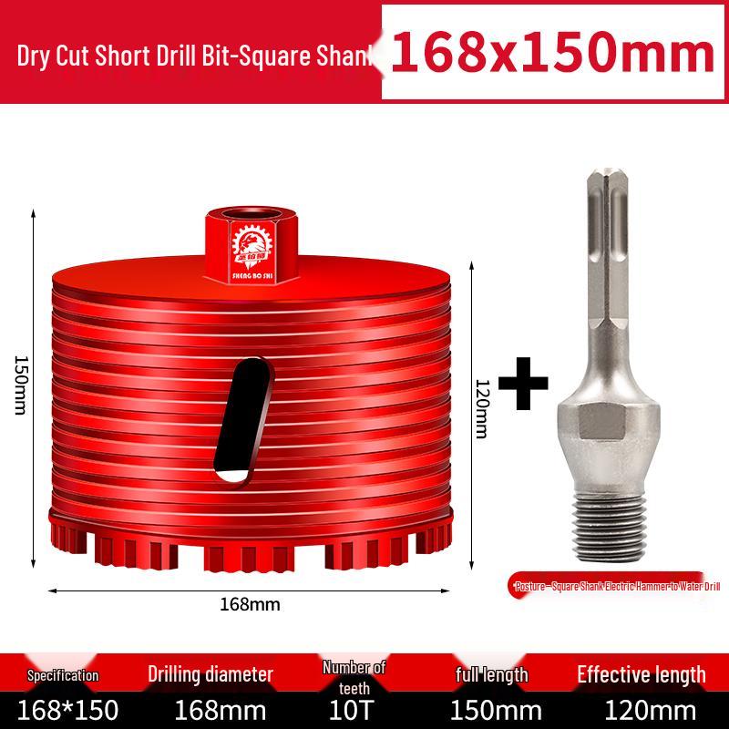 Compact Electric Hammer Water Drill Bit Set for Sharp Hole Opening in Range Hood, Wire Box, and Wall.