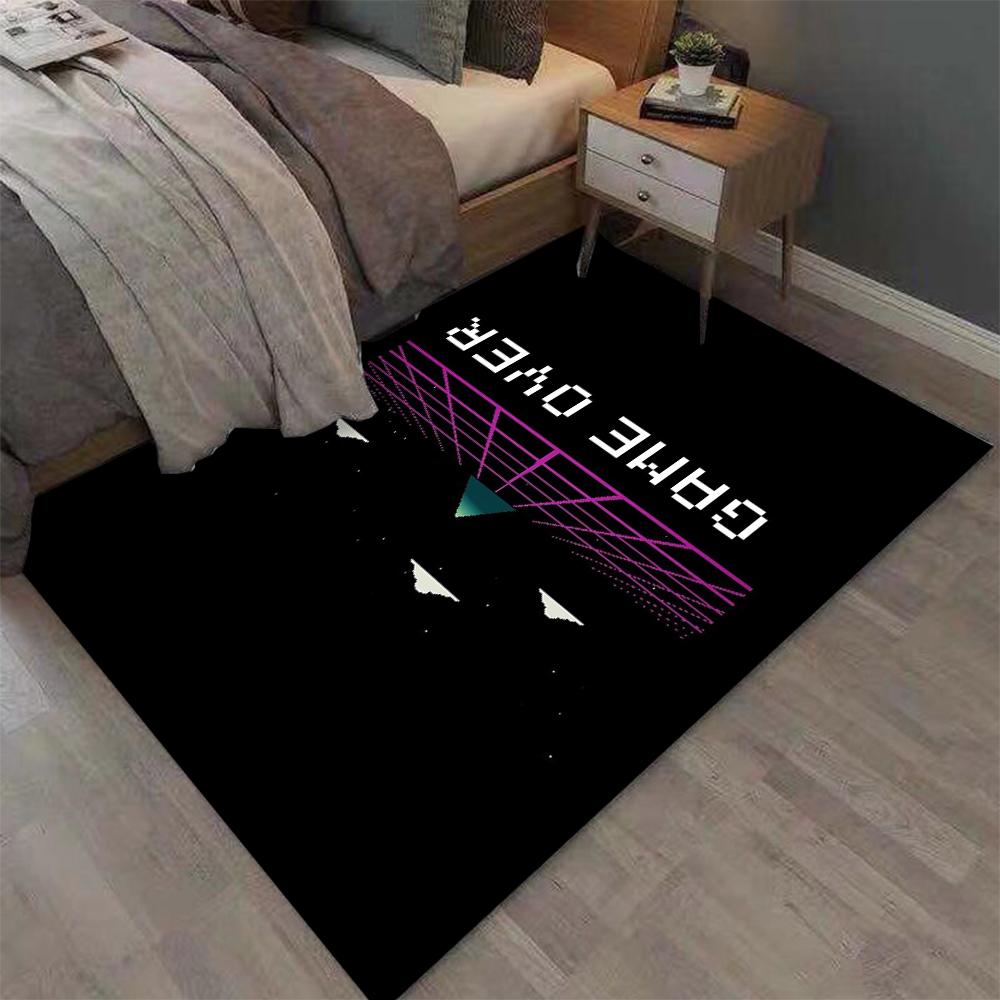 Alfombra de área Alfombra Alfombra de dibujos animados Gamer Juego Gamepad para Sala de estar Dormitorio infantil Sofá Cocina Felpudo Decoración Niño Antideslizante Alfombra de piso