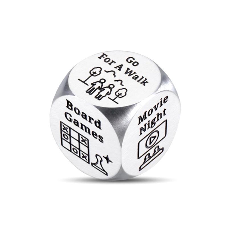Rozhodovací kostková hra Datum večer Kreativní kostková hra Zábavná novinka pro páry Rozhodovací kostková hra Příslušenství Nápady Hračky z nerezové oceli