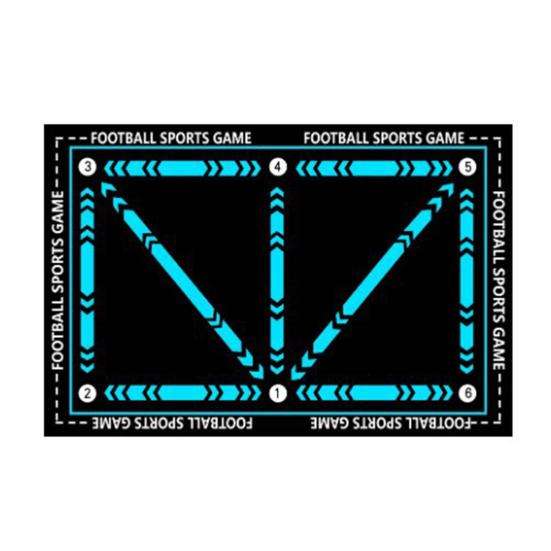 Basketball Footwork Training Mat Non-Slip Low Noise Basketball Training System Mat Agility Footstep Training Mat for Dribbling Training At Home