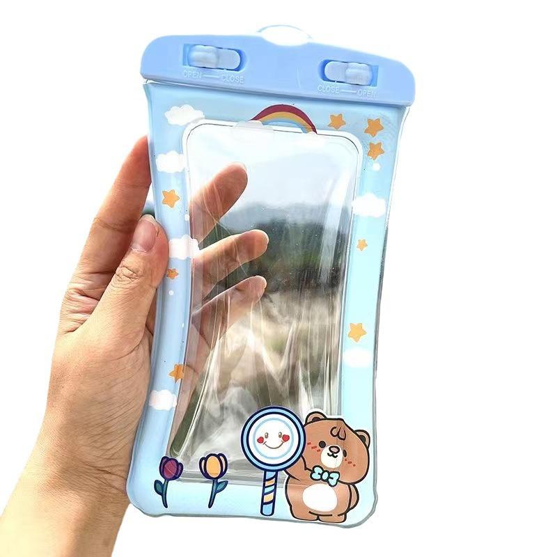 Cartoon Airbag Wasserdichte Handy-Tasche zum Tauchen und für Wasserparks