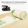 4 Gallon Trash Bags, Small Garbage Bags with Drawstring and Printed Lily Design, Tear-Free, Leakproof & Durable Small Trash Bags for Bathroom,