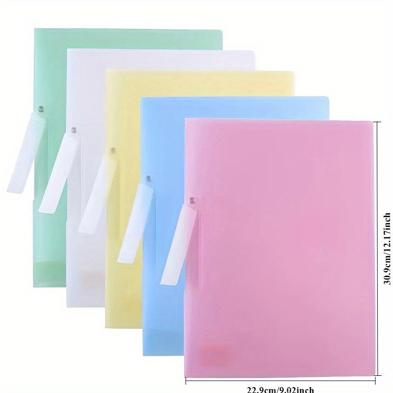 Durable Waterproof Colorful File Folder Convenient Rotating Side Open Buckle Design Foldable Cover Side Open Trolley File Folder