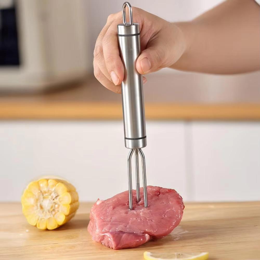 5pcs 3 Prong Corn Forks Set Reusable Roast Holder Barbecue Accessory Grilled Sausage Prod  Grill