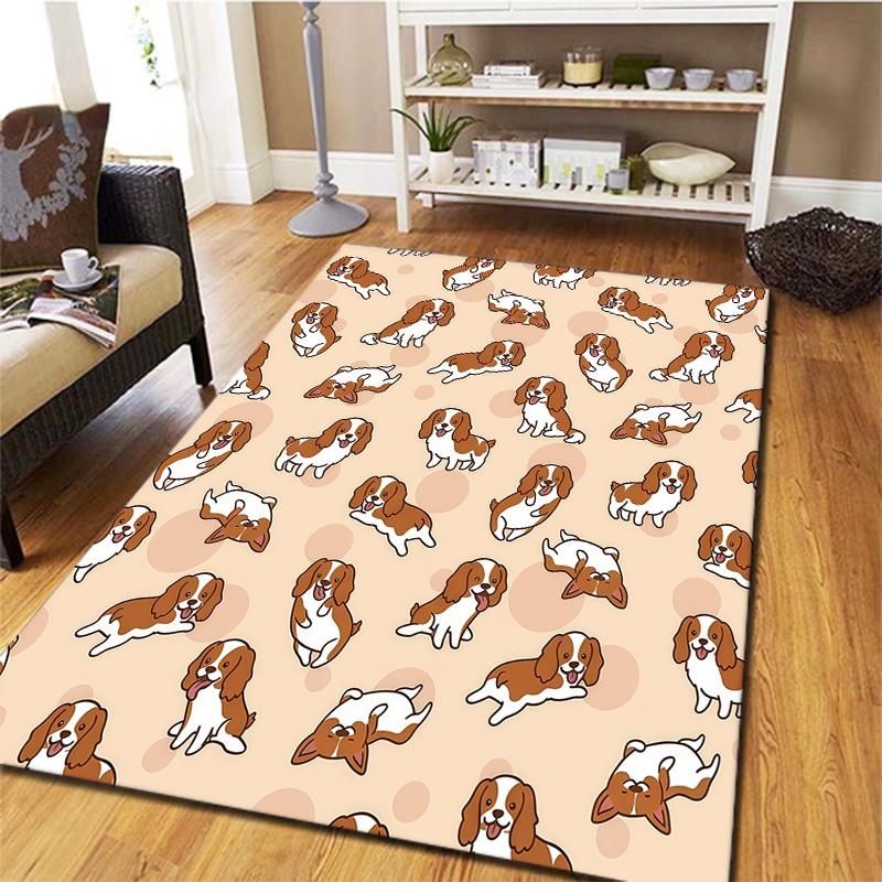 Cute cartoon animal Pattern Square Carpet,Area Rug,Carpet Rug for Living Room Bedroom Sofa Playroom Decor,Non-slip Floor Mat,Holiday Birthday Gifts