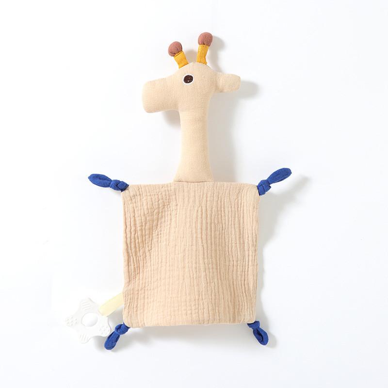 Baby Cotton Muslin Comforter With Plush Rabbit And Rabbit For Newborns