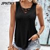 Blusas y Camisas Casuales de Moda para Mujer JPNTKY con Cuello en V sin Mangas