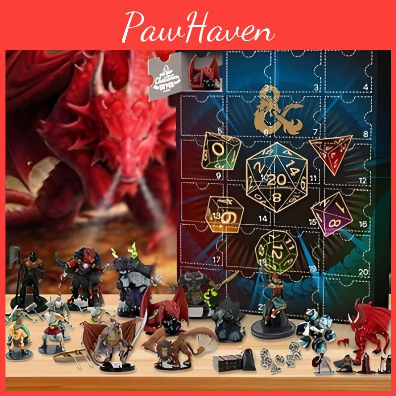 Dragons And Dungeons 24 Gifts Advent Calendar Blind Box Toy Decorative Figures