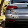 Funny Family Members Auto Stickers For Family Vehicles Decorative Decals PVC Water Resistant Easy Removal