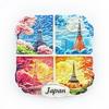 Japan Fridge Magnets Message Board Decorative Asia Travel Souvenir Tokyo Mount Fuji Refrigerator Sticker Home Decor Gifts