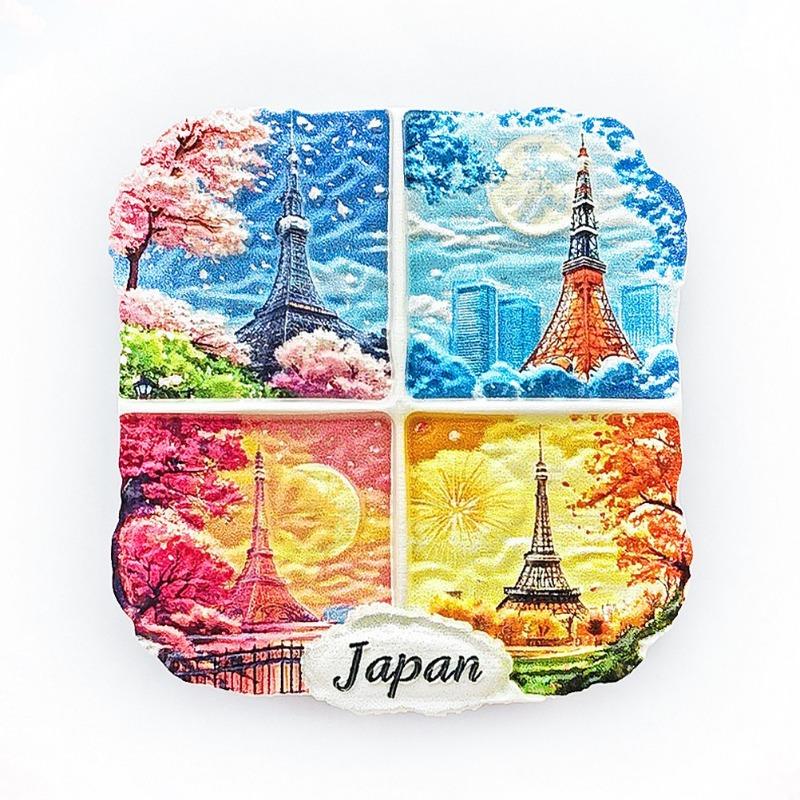 Japan Fridge Magnets Message Board Decorative Asia Travel Souvenir Tokyo Mount Fuji Refrigerator Sticker Home Decor Gifts