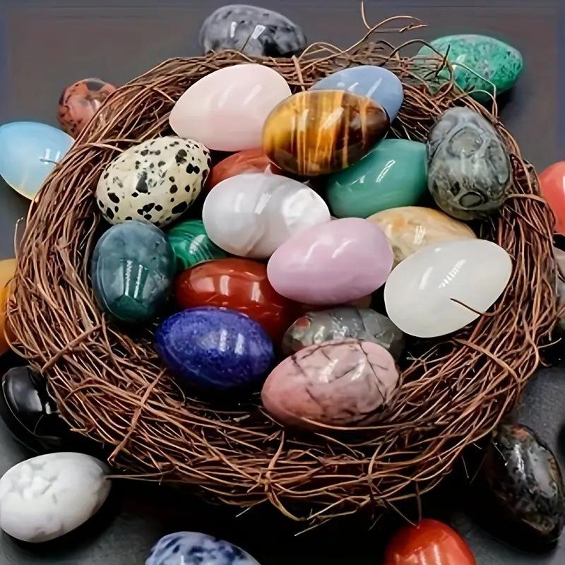 Natural Agate, Small Egg Stones, Easter Eggs, Cute Ornaments