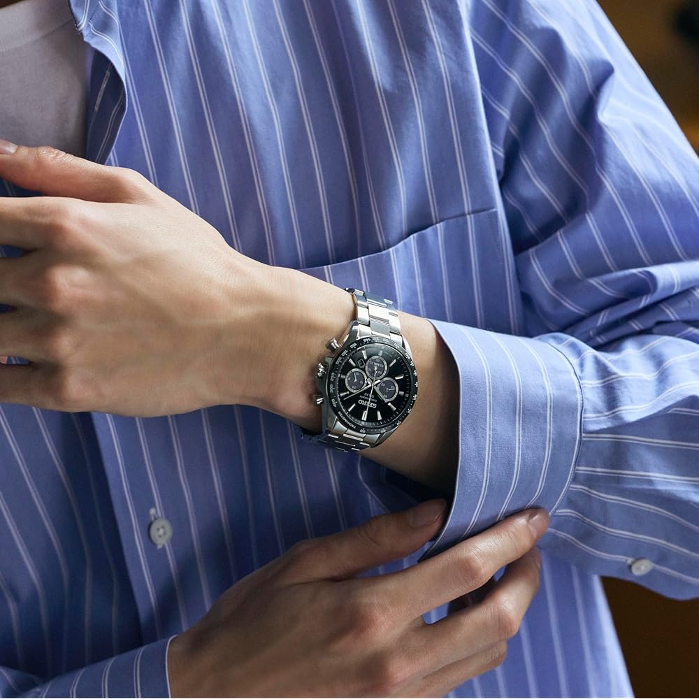 [Seiko Watch] SEIKO SELECTION SBPY185 Men's Solar Chronograph Watch