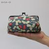 Kyosuke Made in Japan Cosmetic Pouch with Makeup 8 x x 12 Purple Gourd-Shaped Clasp, Pouch, 15.5 cm, Cotton,