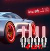 4PCS Bicycle Tire Valve Caps LED Light Auto Sensor Bike Wheel Spoke Light Safety Warning Night Riding Accessories