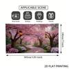 1Pcs Spring Pink Cherry Blossom Decoration Background Winter Backdrop Decorations For Photo Studio Photo Booth Christams Party