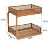 Double-Layer Desktop Storage Rack Desktop Organizer Countertop Rack  Kitchen Counter