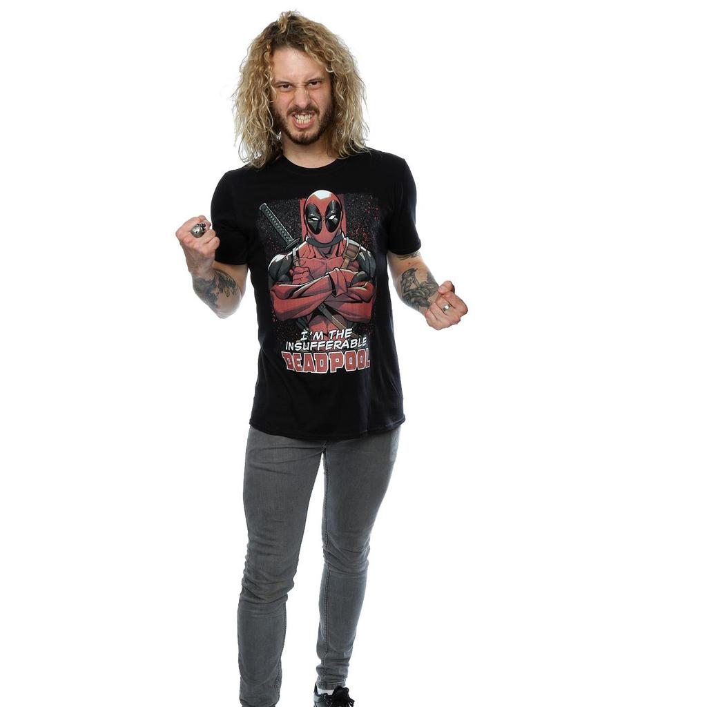 Marvel Mens Deadpool Crossed Arms T-Shirt