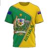 Heißes australisches Stil 3D-Druck Sommer Herren Rundhals-T-Shirt Lässig Kurzarm Übergroßer Pullover Modetrend Herrenbekleidung