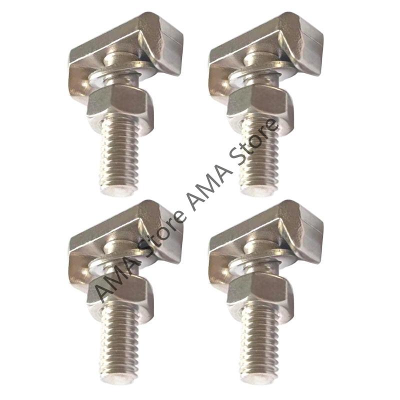 X7JF Durable Stainless Steel Battery Cable Terminal Connectors Top Post Positive Negative Car T-Bolt Replacement 19116852