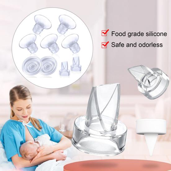 9Pcs/Set Breast Pump Caliber Converters Universal Perfect Fitting Caliber Converters for Easy And Safe Breastfeeding