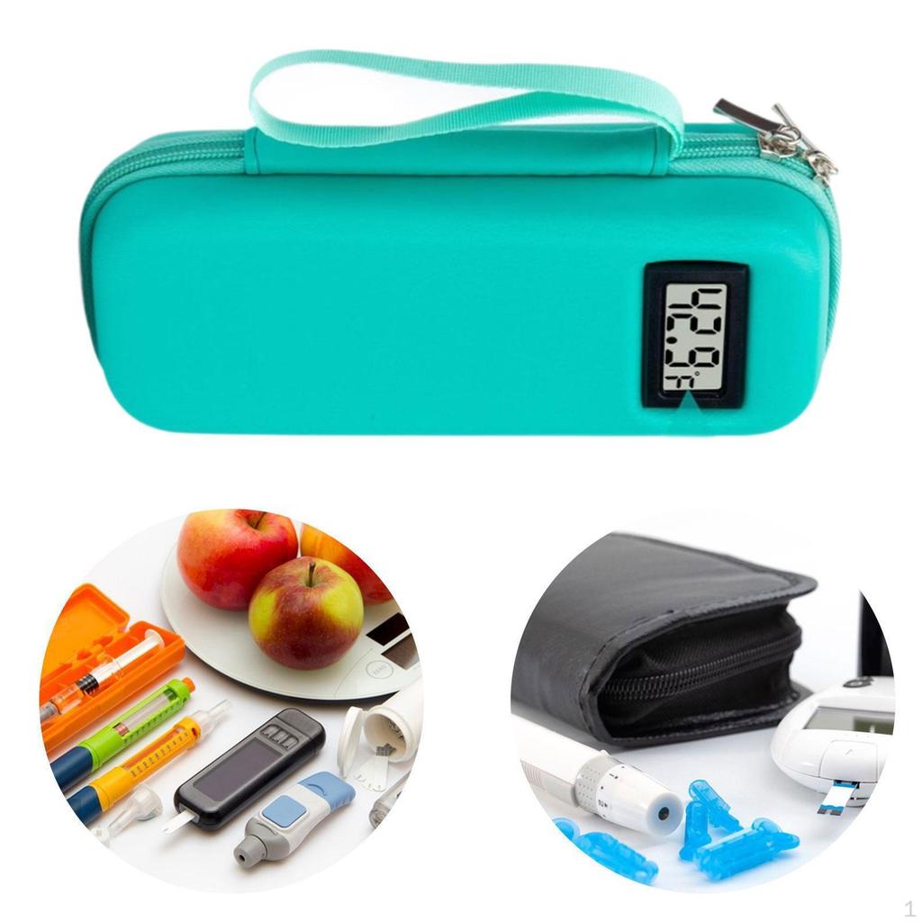 Insulin Cooler Travel Case Insulated Cooling Bag for Diabetic Supplies Trips