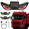 Car LED Solar Ambient Light Demon Eye Wireless Triangle Window Decor Neon Light Auto Atmosphere Lamp Car Accessories
