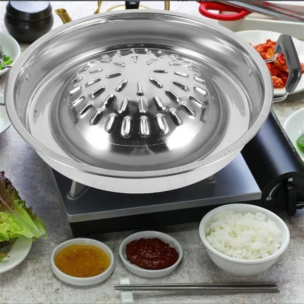 Multi-function Grilling Pan Professional Shabu Camping Stove Steamer Picnic