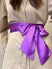 Cintura Larga in Poliestere per Abiti con Chiusura a Fiocco per Abiti da Sposa e Abbigliamento Formale