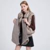 Removable sleeves, fur cotton-padded clothes, women's winter new velvet European and American cotton-padded jackets, cotton-padded jackets, and vests.