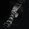 Edelstahl Uhrenarmband für Casio MTG-B1000 Herren Mattes Metall Schwarz Massives Armband Zubehör