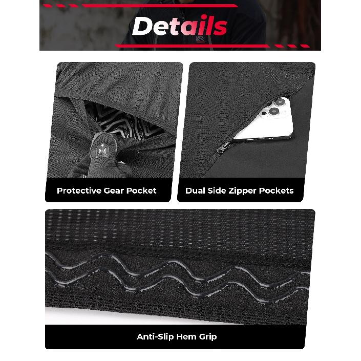 Motorcycle Armor Jacket Unisex Summer Riding with 7Pcs Set CE Protective Gear Soft Breathable Mesh Top Body Protector Equipment