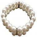 

Double Row Pearl Pet Necklace Pet Supplies Dog Cat Accessories British Style S белый