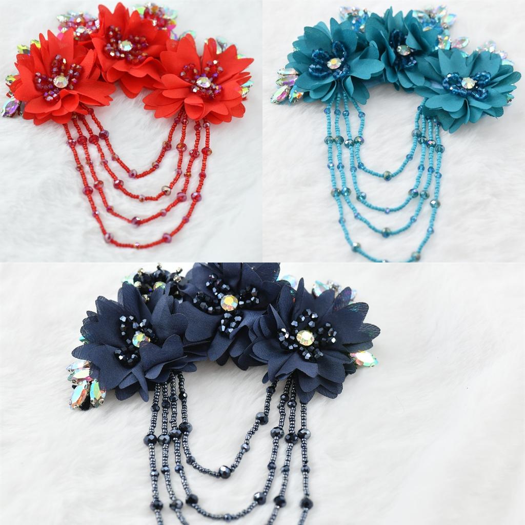 1 Pcs Fringe Rhinetones Brooch Pin Corsage Collection Perfect for Dancing Celebration Clothes Crafts