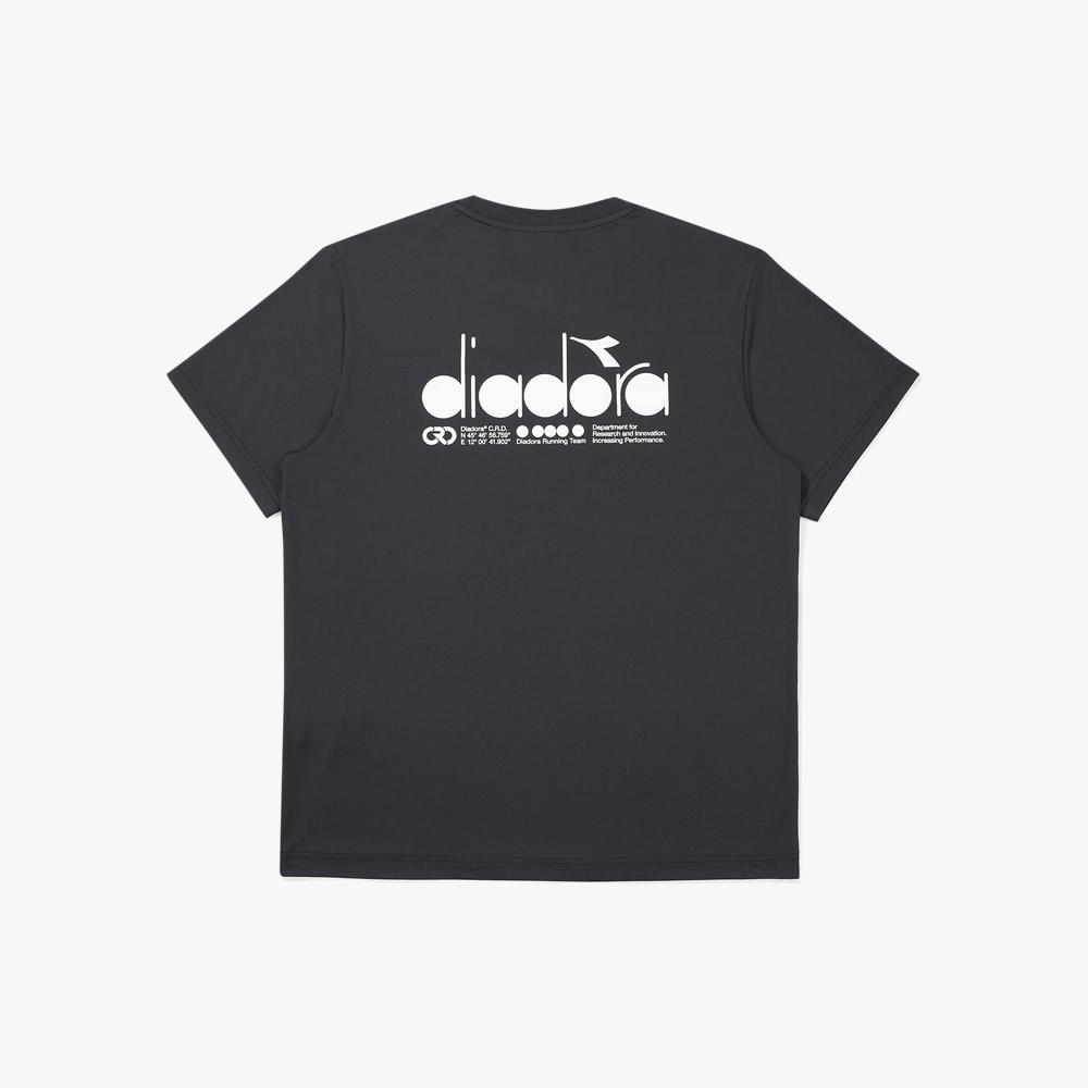 Diadora Drc Basic Running Short Sleeve T-Shirt Grey