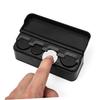 Box Coin Storage Case Car Coin Holder Car Coin Storage Organizer Drawer Storage Organizer Car Coin Holder Black JEWEDECO