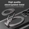 Double-Sided Holder Foldable 360° Rotating Stand With Strong Magnet & Finger Grip Support (All-Metal Stand)