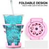 Foldable Motorcycle Cup Holder Bike Water Bottle Mount Adjustable Drink Cage Holder for Collapsible Beverage Bracket for E-Bike