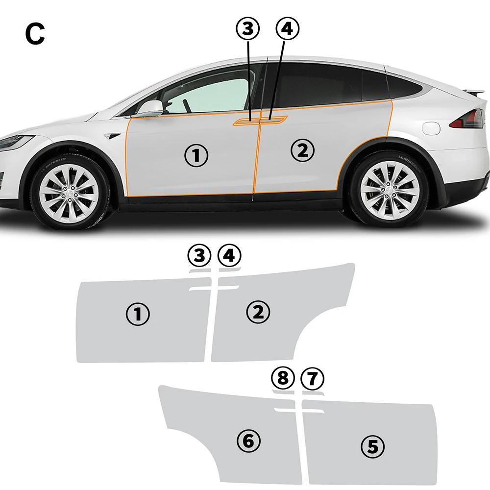 8.5MIL TPU Glossy Matte Car Paint Protection Film for Tesla Model X 2016 2017 2018 2019 2020 2025 PPF Pre-Cut Clear Bra Kit
