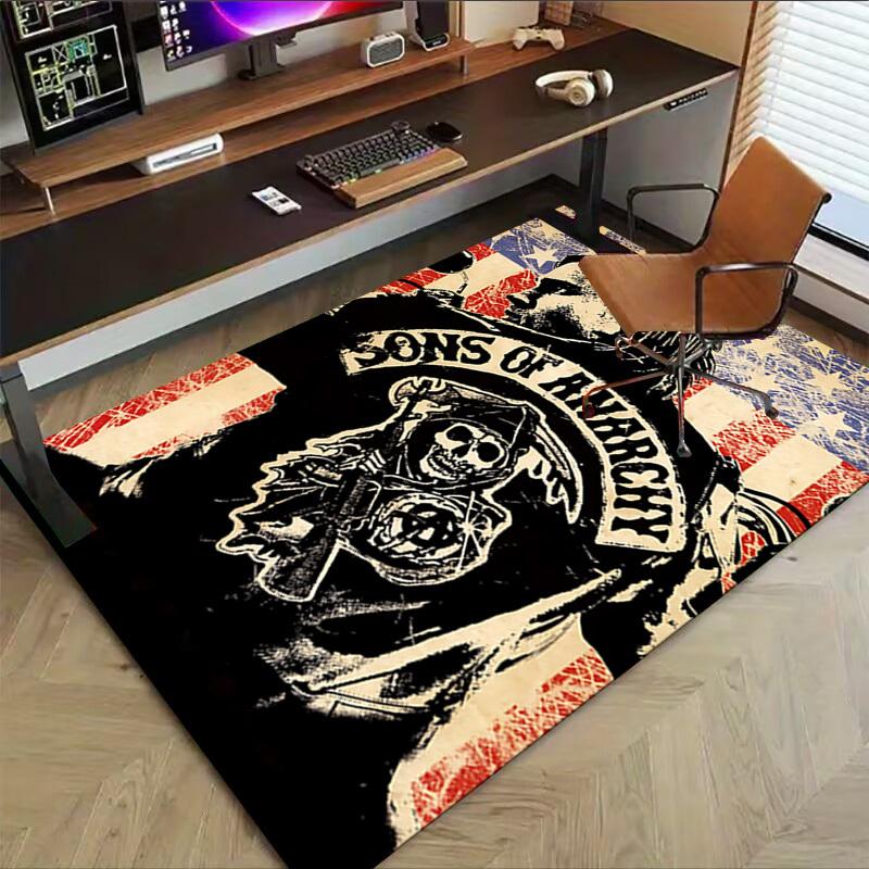 1pc Sons of Anarchy Carpet, Office Rug Outdoor Mat Home Decor Area Carpet Festival