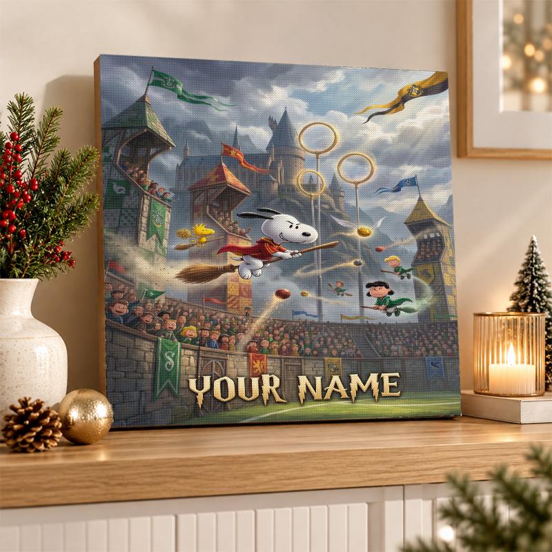 Snoopy Peanuts Custom Name Text 5D Diamond Painting Kit DIY Full Drill Diamond Art Decoration