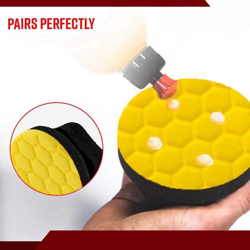 Hex Grip Car Wax Foam Applicator Car Detailing Tool for Waxing Kit Glaze Sealant Liquid Paste Wax Ceramic Coating Part Accessory