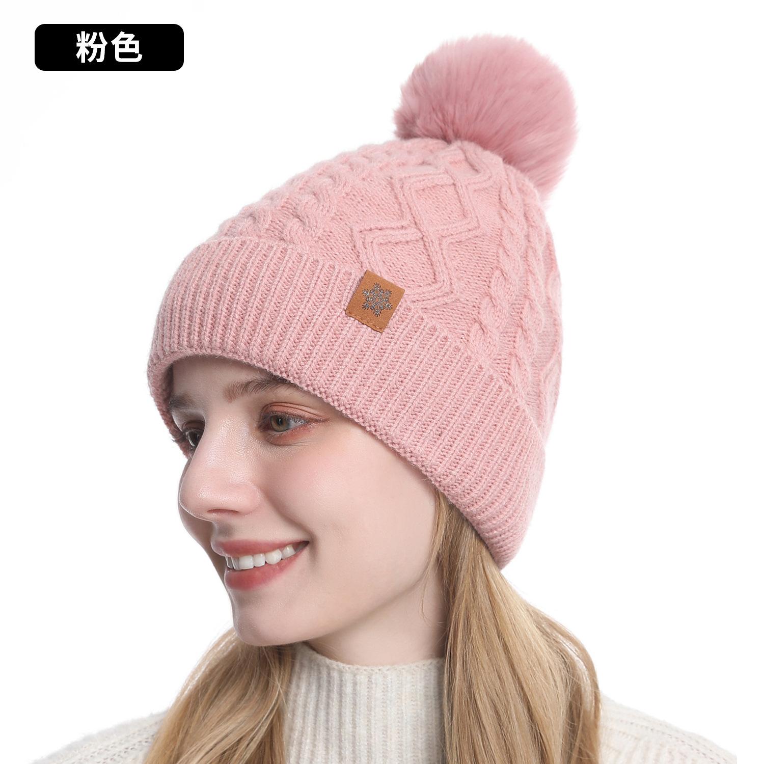 

Вязаная шапка, шарф, перчатки, набор из трех предметов, женский зимний бархат, теплый для катания на открытом воздухе, защита ушей, шерсть, вязаная шапка