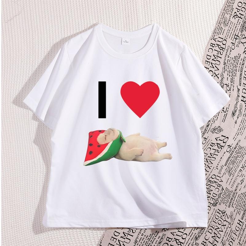 

Funny Pibble T Shirt Dog Meme Tee Baby French Bulldog Brainrot Tshirt Casual Shortsleeve Cute Animal Printed Tshirt Unisex 4XL