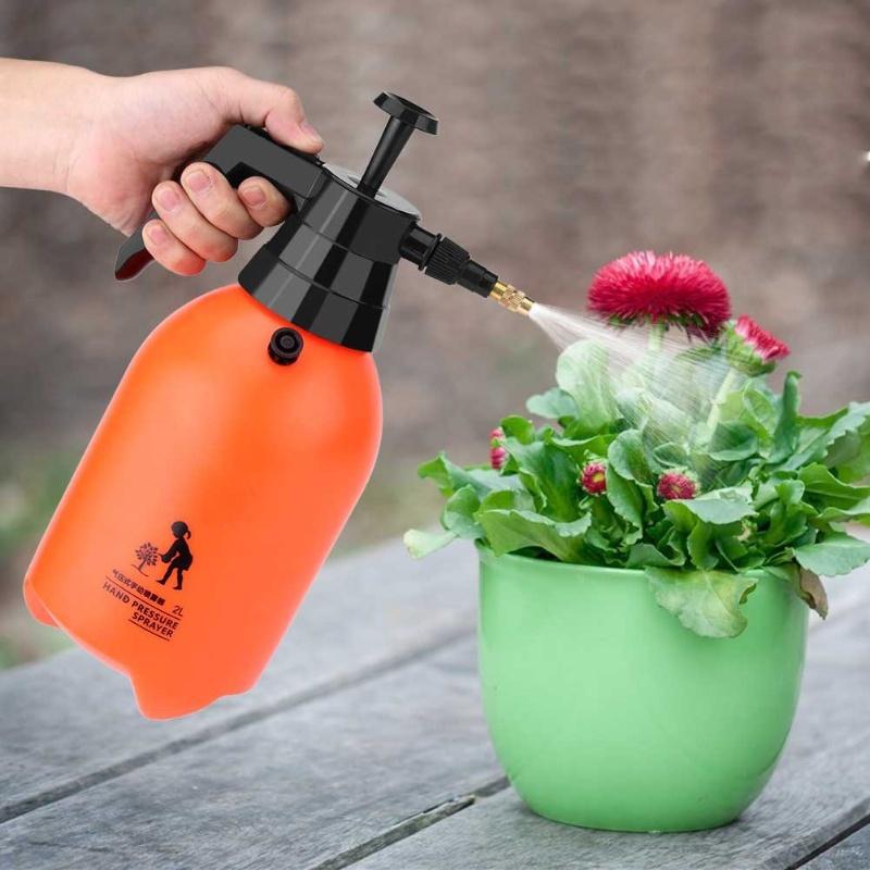Portable Handheld Water Pressure Sprayer Easy To Trigger Home Garden Plant Watering Tool 2L